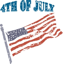 american flag fourth july