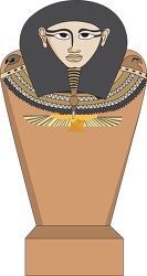 ancient egyptian mummy case clipart