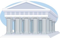 ancient greece temple acropolis clipart
