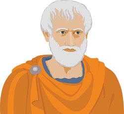 ancient greek philosopher scientist aristotle clipart