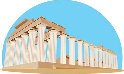 ancient greek temple of hera clipart