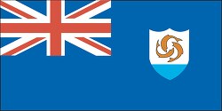 anguilla flag flat design clipart