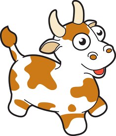 animal cow cartoon toy clipart