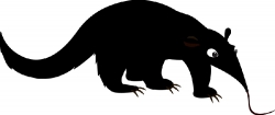 anteater silhouette clipart