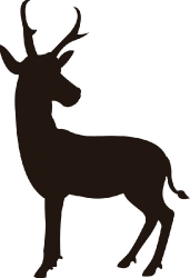 antelope silhouette clipart