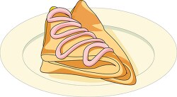 apple turnover on plate