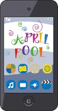april fools day message on phone clipart 2