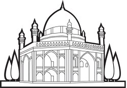 architecture afghanistan black outline