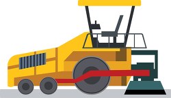asphalt paver construction and machinary clipart