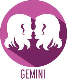 astrology horoscope sign gemini clipart