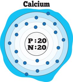 atomic structure of calcium color