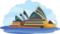 australia sydney opera house clipart