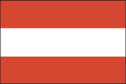 austria flag flat design clipart