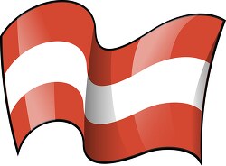 austria wavy country flag clipart