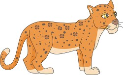 baby african leopard clipart