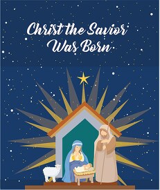 baby jesus christmas nativity scene christ savior born clipart