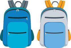 bag pack for boys back to school clipart