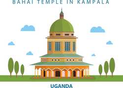 bahai temple in kampala uganda clipart