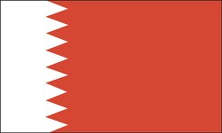 Bahrain flag flat design clipart