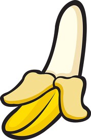 banana with peel clipart