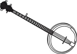 banjo musical instrument clipart