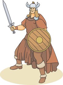 barbarian with shield sword
