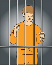 behind prison bars