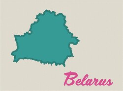 belarus country map clipart 2
