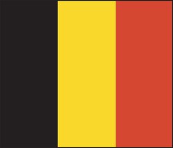 Belgium flag flat design clipart