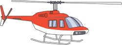 bell model 206 jet ranger helicopter clipart