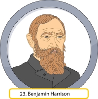 Benjamin Harrison President Clipart