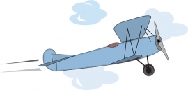 biplane world war clipart 7015