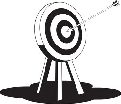 black white target archery
