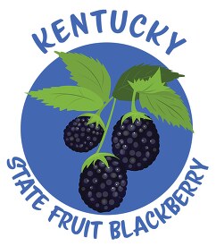 blackberry state fruit kentucky clipart