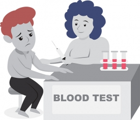 blood test medical gray color