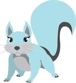 blue gray squirrel clipart