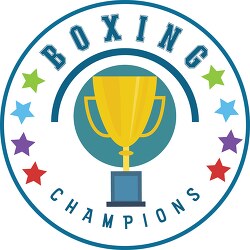 boxing champions trophy logo clipart