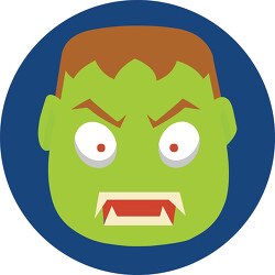boy monster face halloween icon