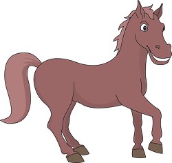 brown horse clipart