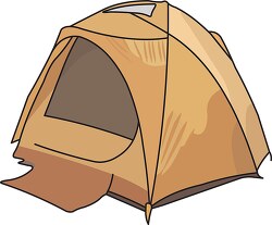 brown tent clipart