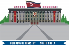 building of ministry pyongyang north korea clipart