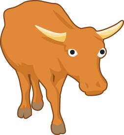 bull horned animal