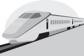 bullet train transportation gray color