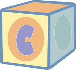 C alphabet block clipart