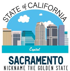 California state capital Sacramento nickname golden state clipar