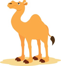 camel in the desert clipart