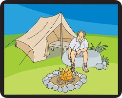 camper fire tent