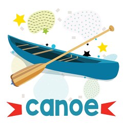 canoe to read pictures and word sleeping