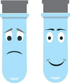 cartoon style science test tube clipart