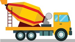 cemen truck construction and machinary clipart